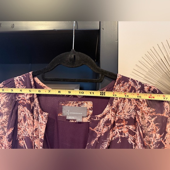 Anthropologie Somerset Maxi Dress Purple Floral, Small - Picture 16 of 16